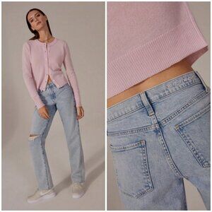 💕FAVORITE DAUGHTER💕 The Tommy Mid Rise Boyfriend Jeans ~ Wildwood Blue 30 NWT